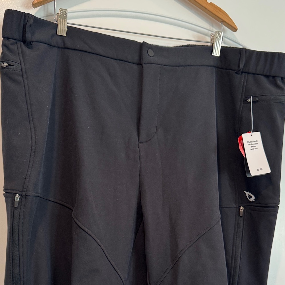 Baleaf Men's Water-resistant Winter Cycling Pant w/ thermal fleece lining Sz 3XL - Picture 4 of 12